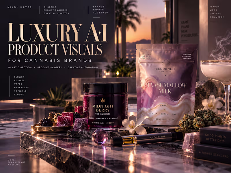 Cover image for Luxury AI Product Visuals for Cannabis Brands