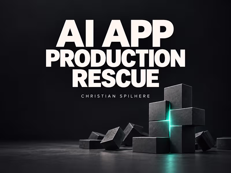 Cover image for AI-Built App Production Rescue