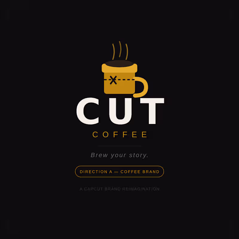 Cover image for Creative Branding for CapCut: A Coffee Concept Redesign