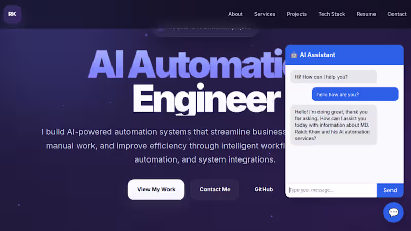 Cover image for AI Customer Support Chatbot with RAG