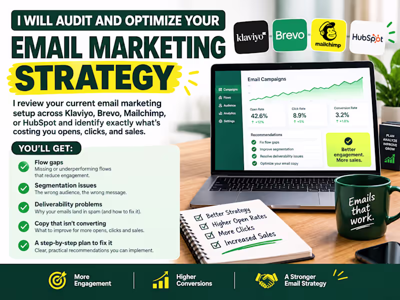 Cover image for I will audit and optimize your email marketing strategy