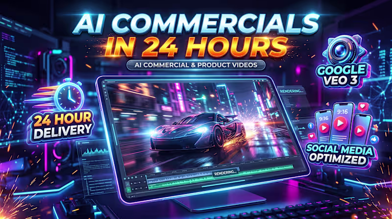Cover image for I will create ai commercial video, ai product video in 24 hours