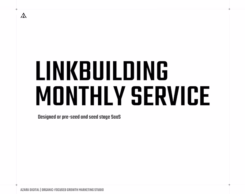 Cover image for Linkbuilding Monthly Service