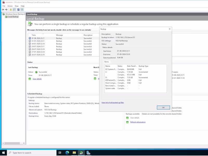 Cover image for Windows Server Backup Configuration to NAS
