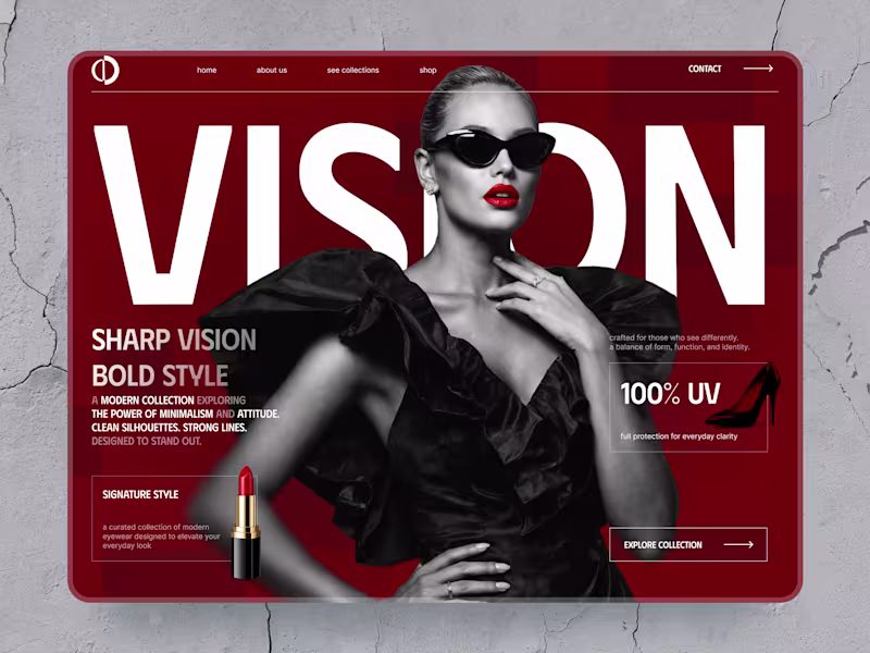 Cover image for VISION — Luxury Eyewear Landing