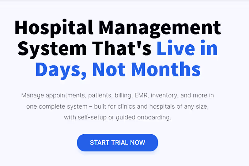 Cover image for Develop AI hospital management web app, clinic management system