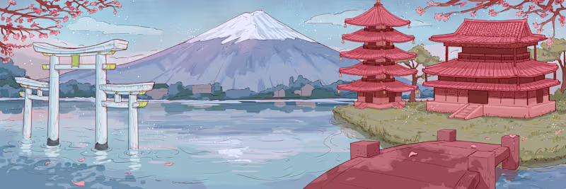 Cover image for Japanese landscape