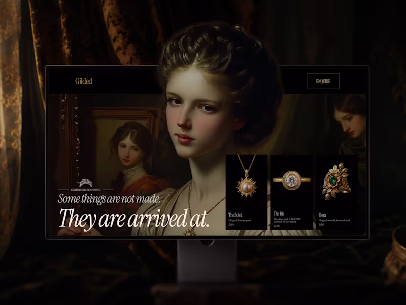 Cover image for Gilded Framer Template Design