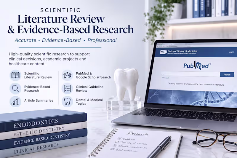Cover image for Scientific Literature Review – Evidence-Based Dentistry
