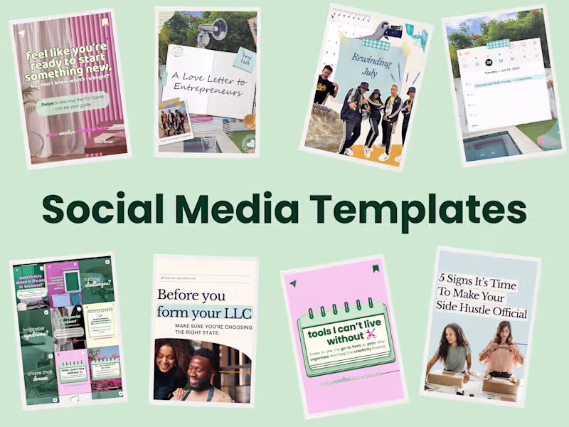 Cover image for On-Brand Social Content Design (Carousels, Posts & Stories)