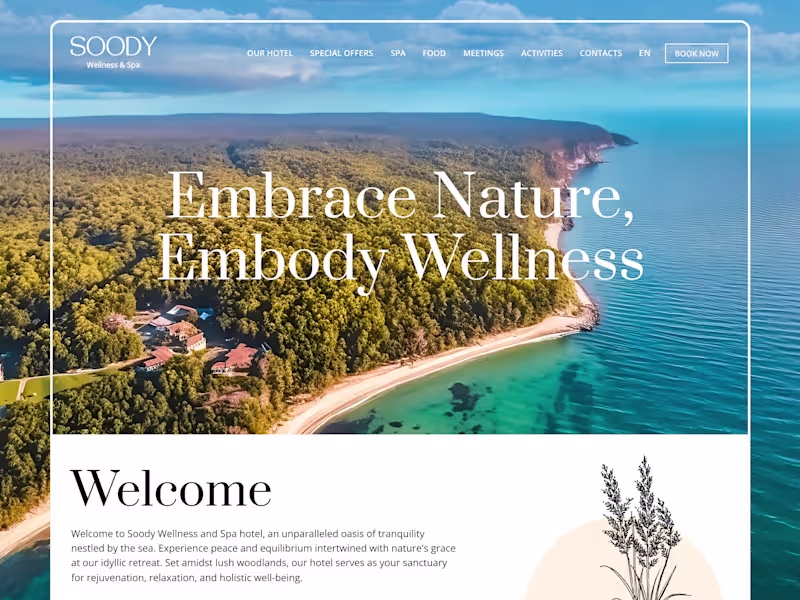 Cover image for Soody Wellness and Spa hotel (Website)