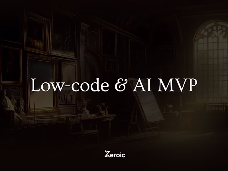 Cover image for Build your MVP on a low-code stack - faster, better and cheaper