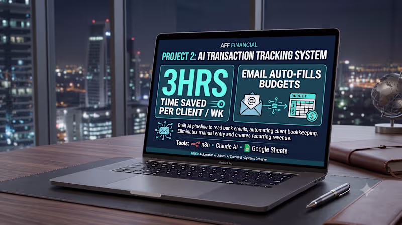 Cover image for AI Transaction Tracking System —