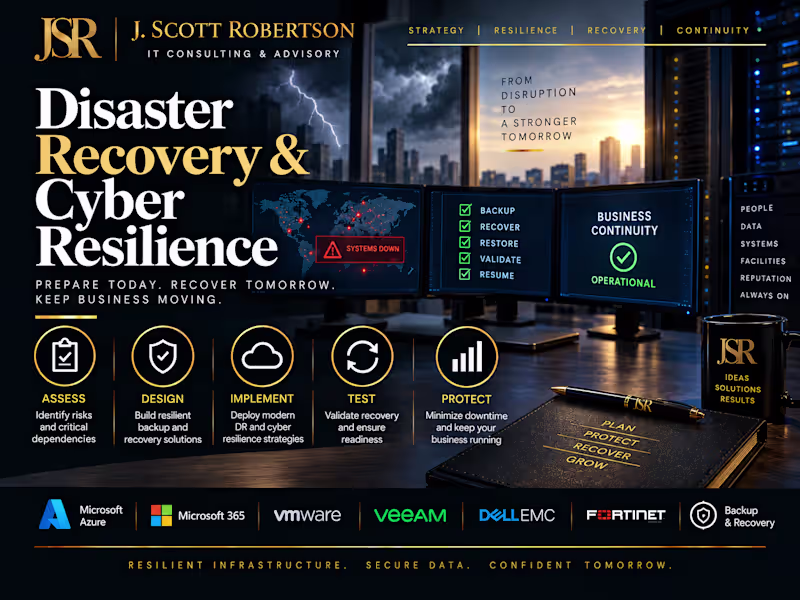 Cover image for Disaster Recovery & Cyber Resilience