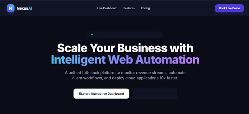 Cover image for Custom SaaS Landing Page & Web Application Development