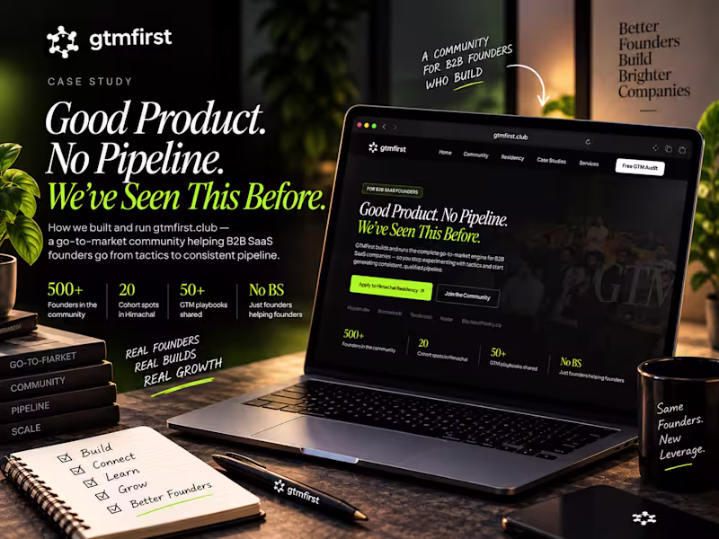 Cover image for GTM First: a GTM execution engine for B2B SaaS founders
