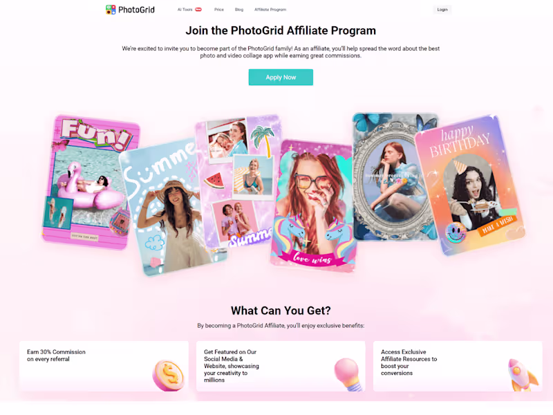 Cover image for PhotoGrid: Affiliate Program Growth & Partnership Development