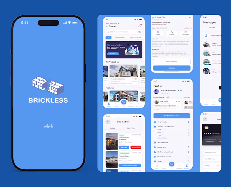 Cover image for Mobile app development for Brickless App