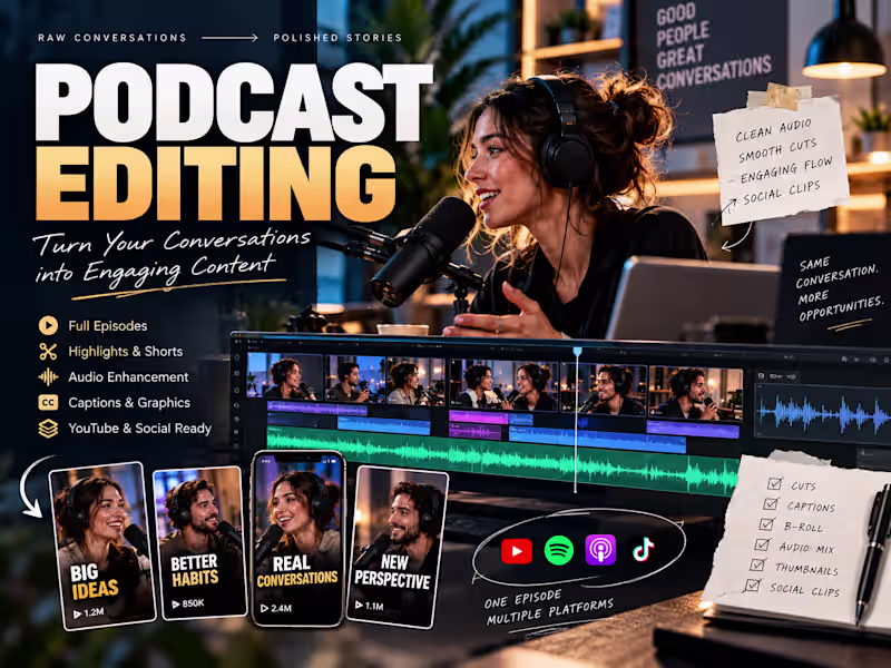 Cover image for Podcast Editing