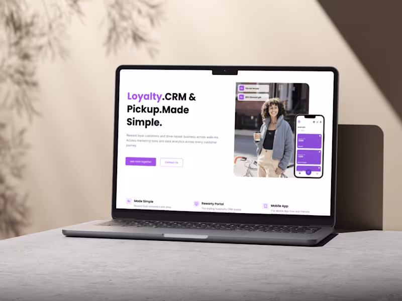 Cover image for Rewarty Loyalty Management | Framer Development & App Design