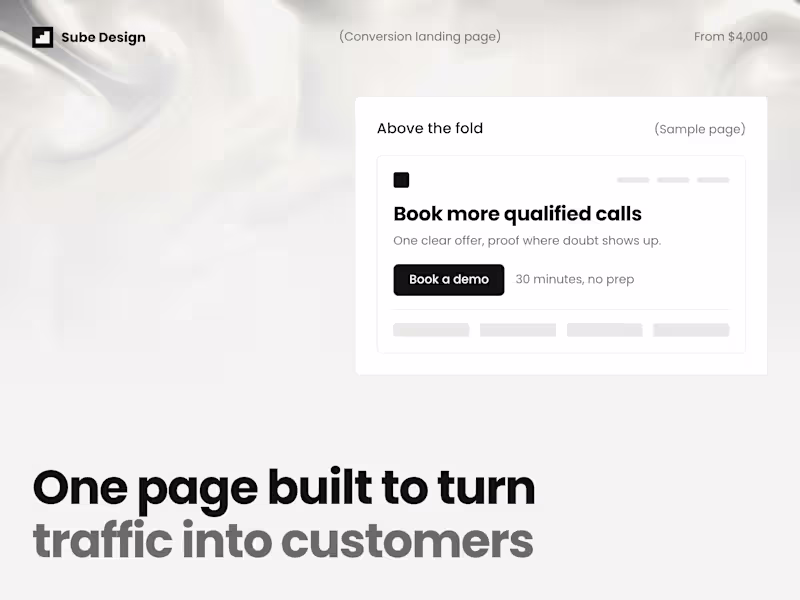 Cover image for Conversion Landing Page