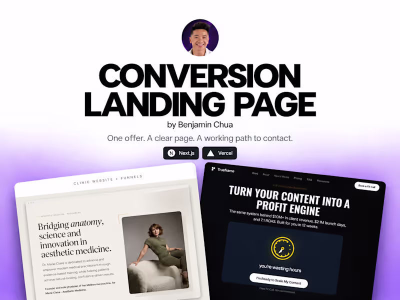 Cover image for Conversion Landing Page