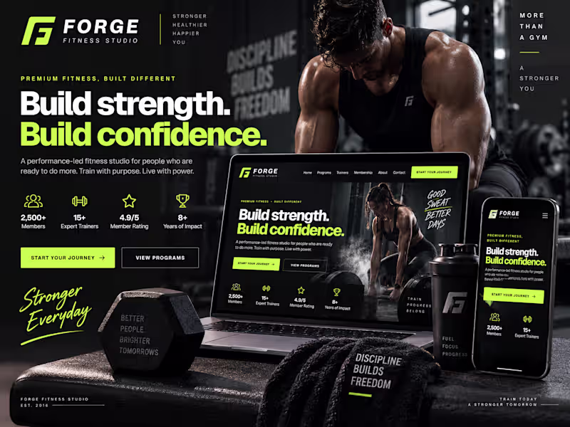 Cover image for Forge Fitness Studio — Premium
