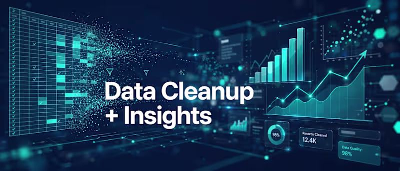 Cover image for Data Cleanup + Insights