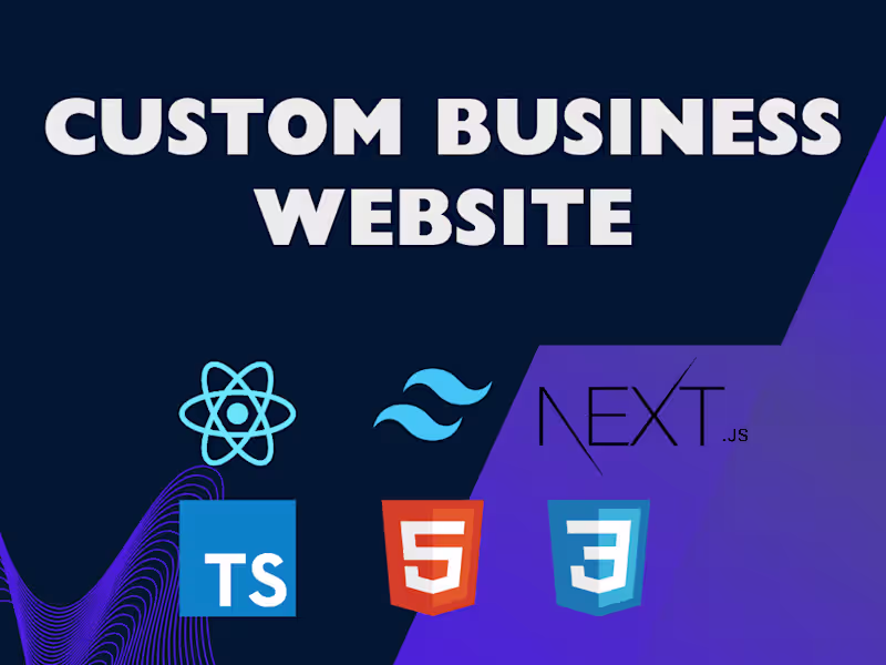 Cover image for Professional Business Website: Fast, Scalable, and SEO-Optimized