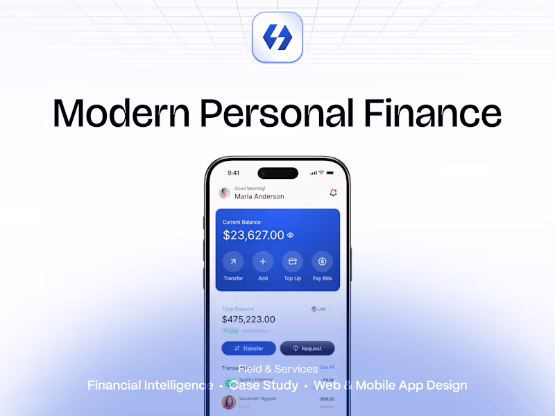 Cover image for Finanzio | Finance SaaS Website Design & Development (Framer)