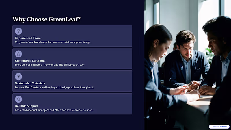 Cover image for GreenLeaf Pitch Deck & Brand Overview