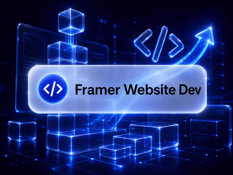 Cover image for Framer Website Development — Multi-Page Build Only