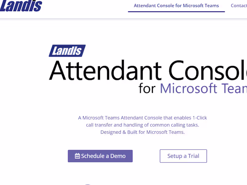 Cover image for Landis Contact Center