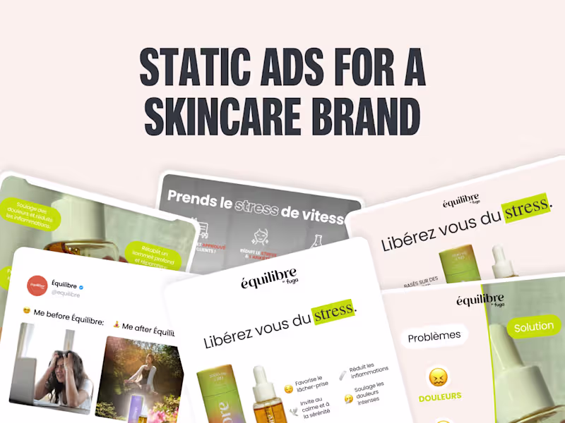 Cover image for Paid Media Static Ads for Skincare Brand