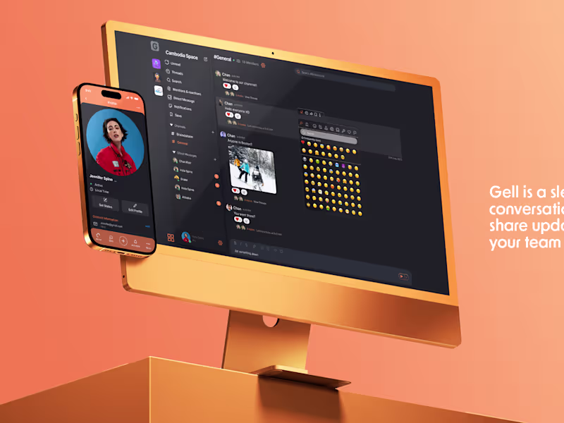 Cover image for Gell — Real-Time Team Communication Platform
