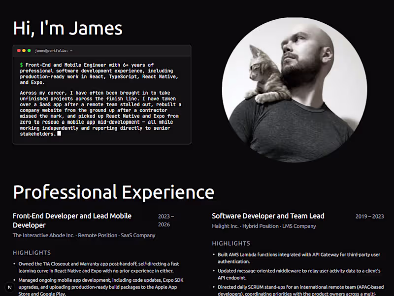 Cover image for Hi, I'm James. Newbie to Contra but not to freelancing! I am...