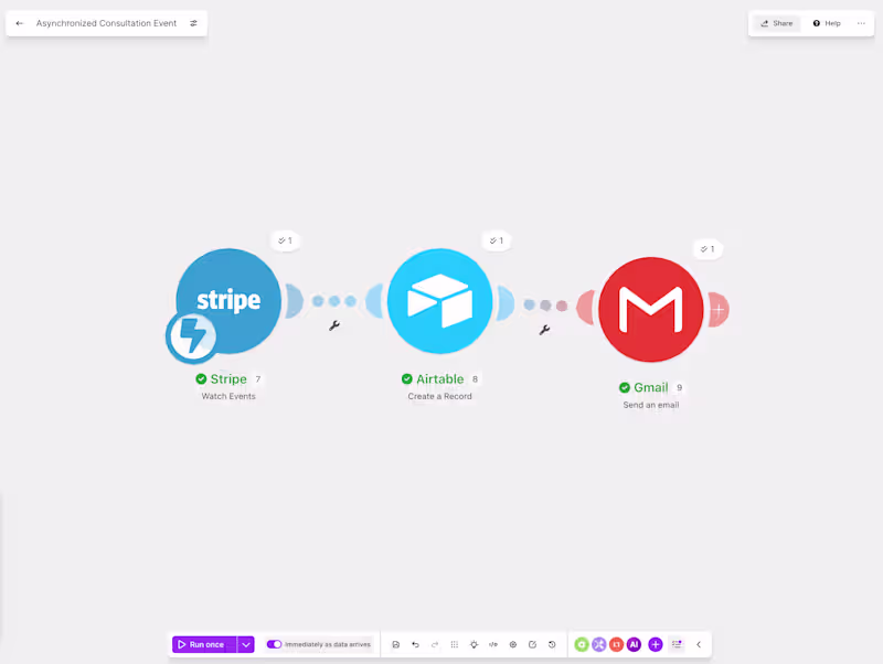 Cover image for Payment to record to email,