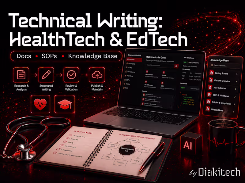 Cover image for Technical Writing: HealthTech & EdTech