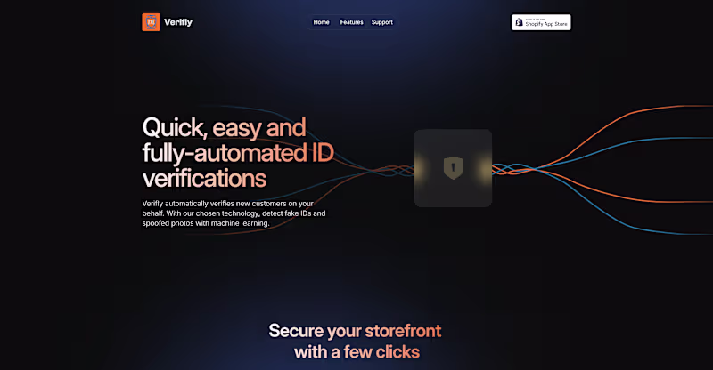 Cover image for Verifly - Landing Page