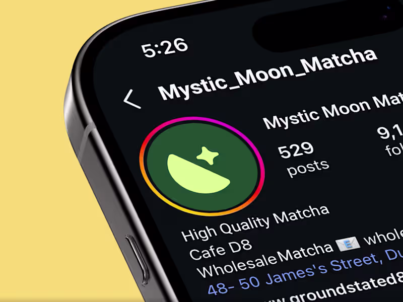 Cover image for Visual Identity for Mystic Moon Matcha