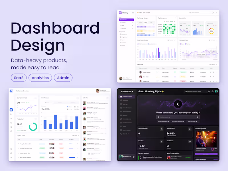 Cover image for Dashboard UI/UX Design for SaaS, Fintech & Heavy Data Products
