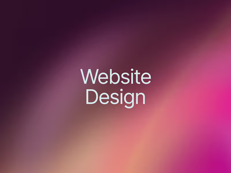 Cover image for Website Design