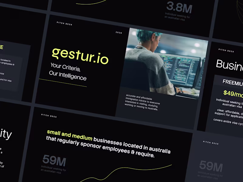 Cover image for gestur.io - Pitch Deck Design