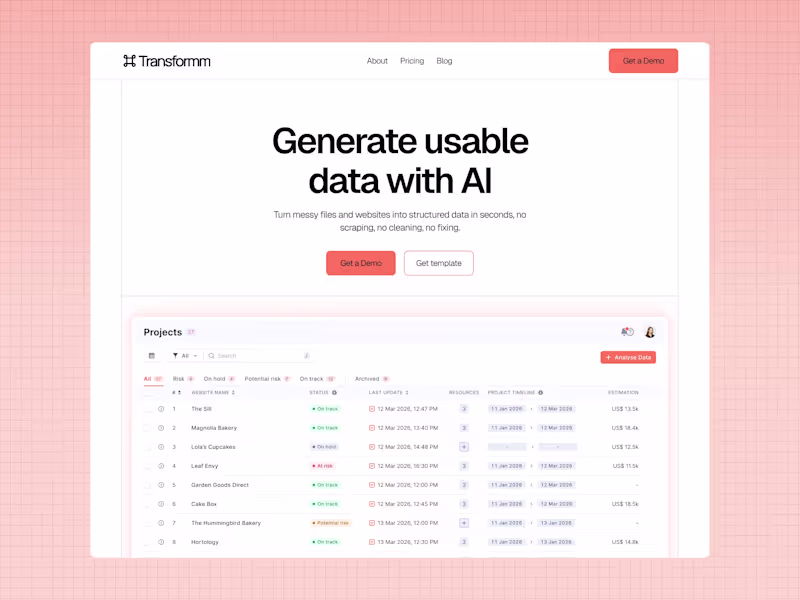 Cover image for Transformm - A Framer Saas Template