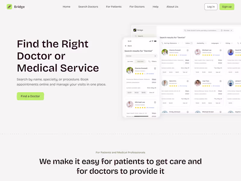 Cover image for Few screenshots from one of the recent healthcare projects. ...