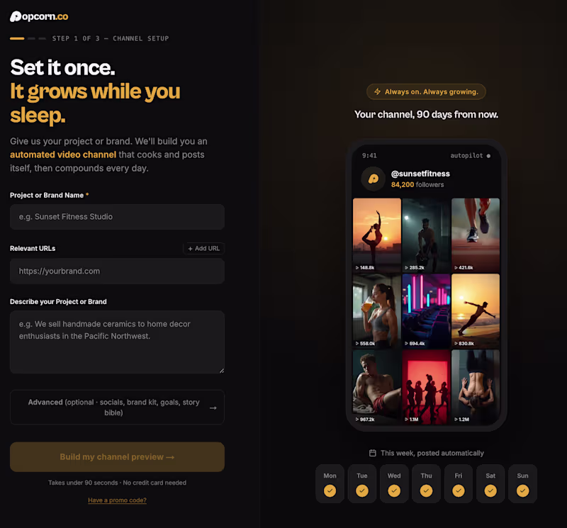 Cover image for Popcorn.co (https://Popcorn.co) | AI video