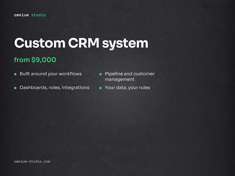 Cover image for Custom CRM system