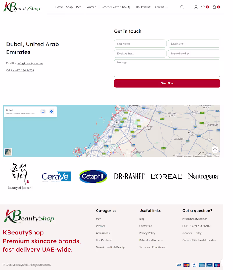 Cover image for K-Beauty E-Commerce Store — UAE
Full