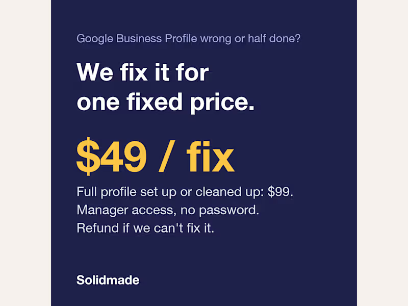 Cover image for Google Business Profile fix and setup