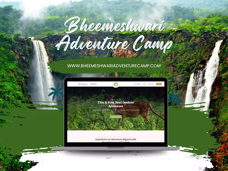 Cover image for Professional Website Design for Bheemeshwari Adventure Camp